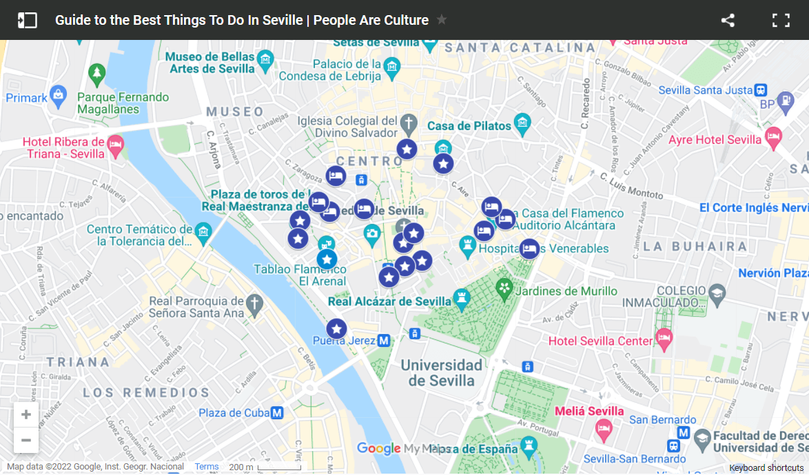 Things To Do In Seville Map